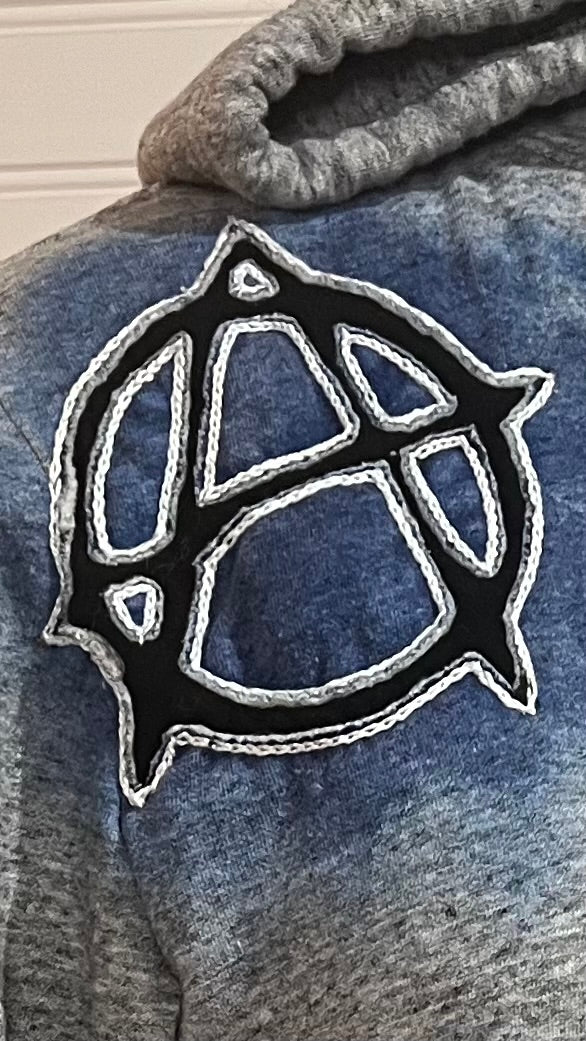 Blue Detail Anarchy Hoodie