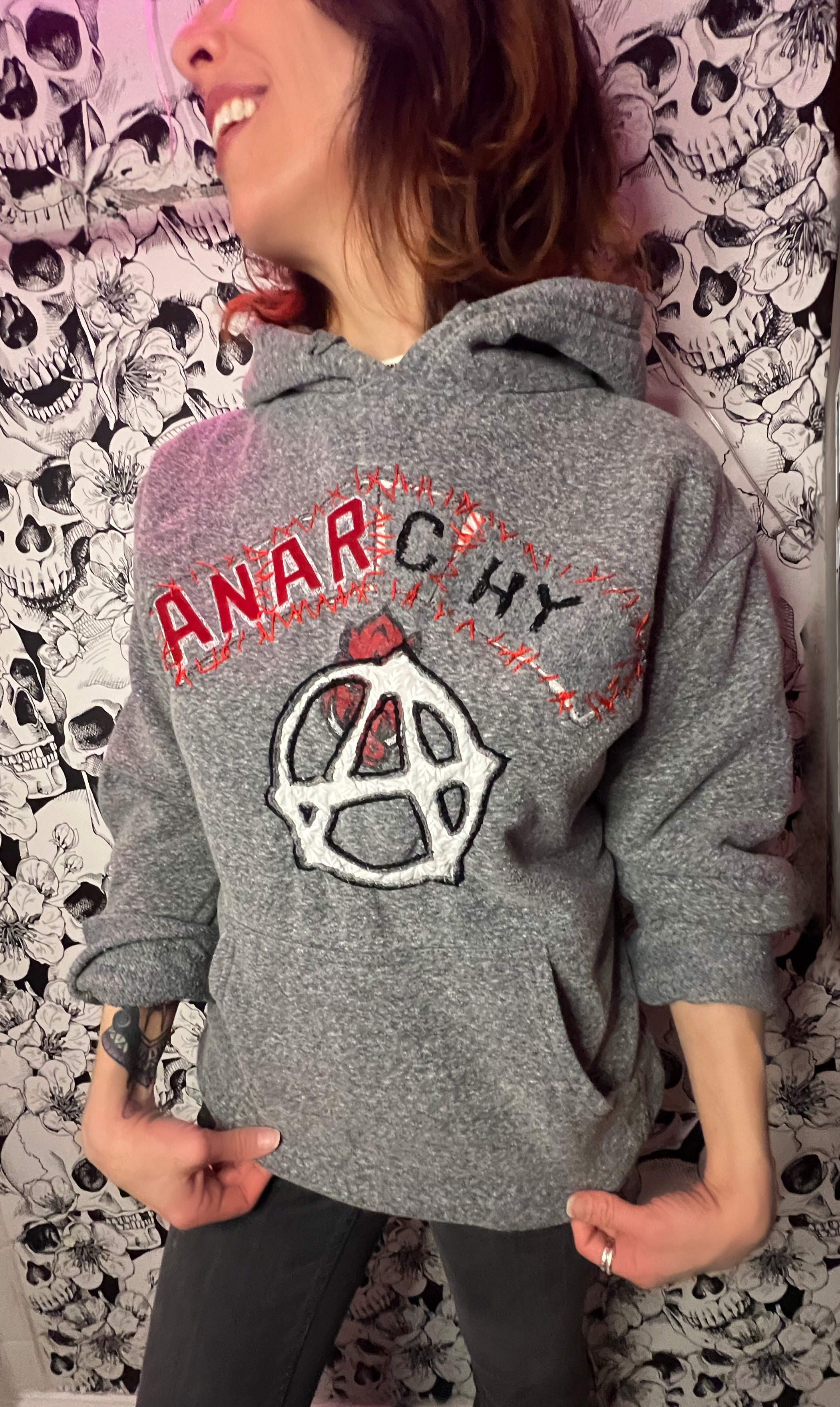 Deconstructed Anarchy Hoodie