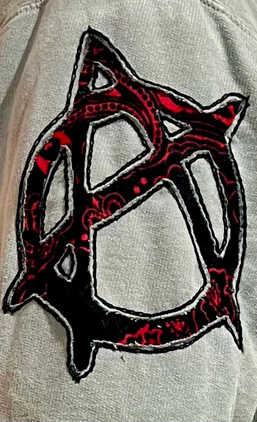 Handkercheif Print Anarchy French Terry Crew