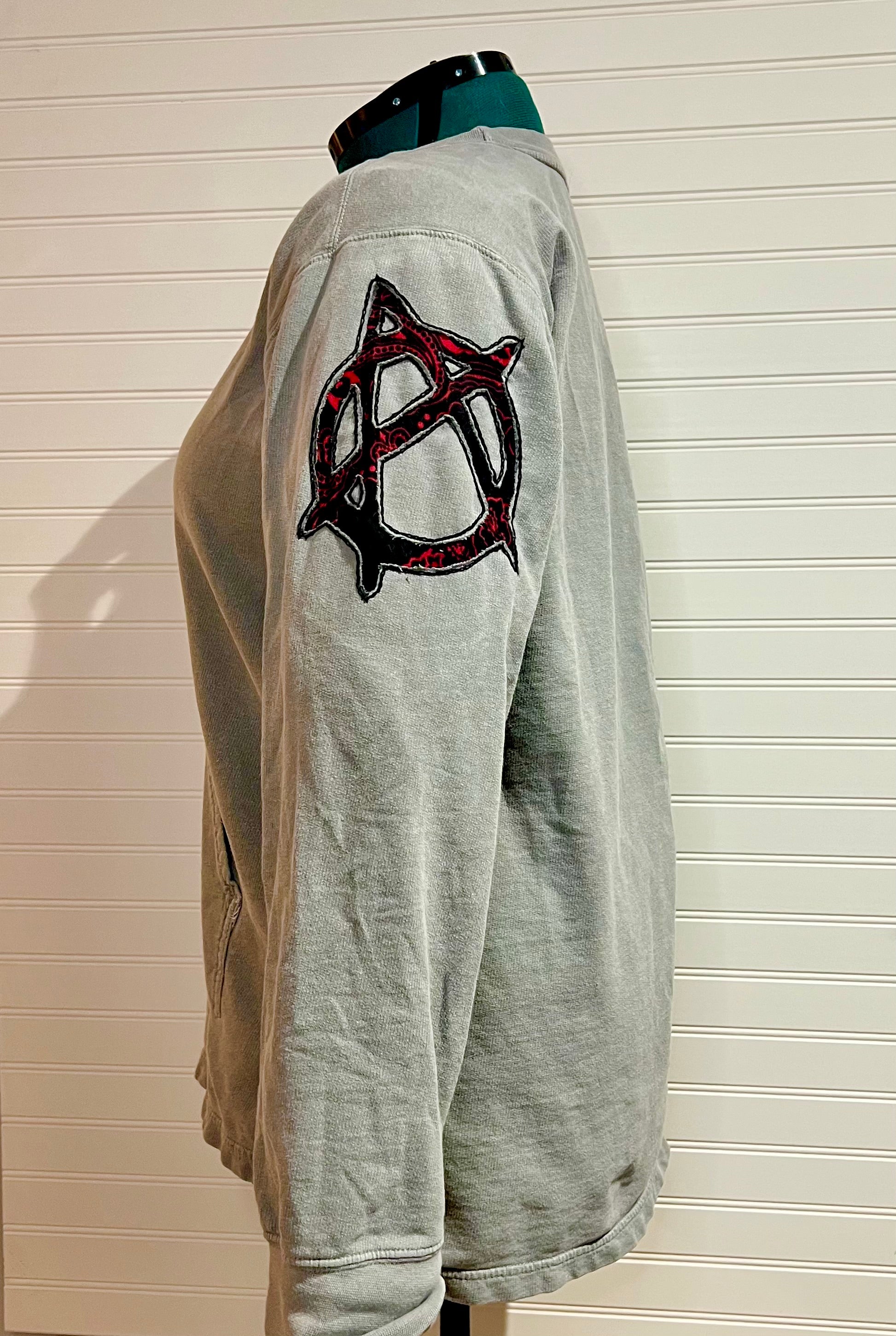 Handkercheif Print Anarchy French Terry Crew