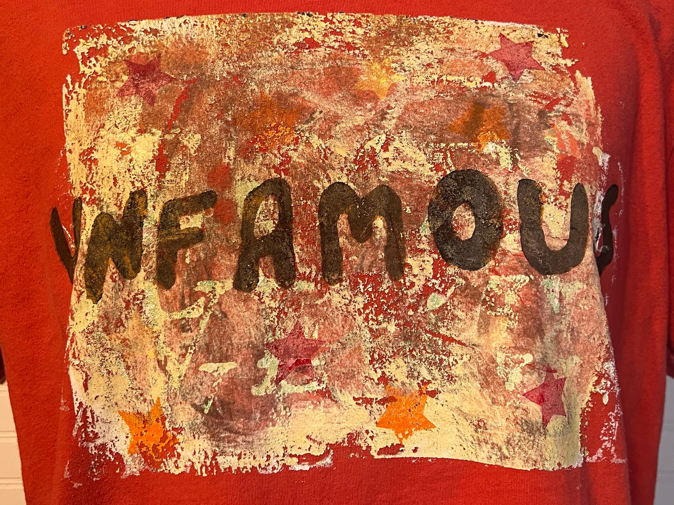 Hand-Painted and Branded Unfamous T-Shirt